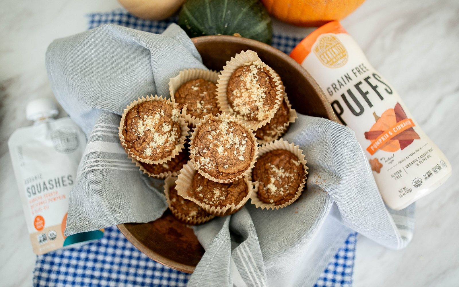 Pumpkin and Squash Mini Muffins