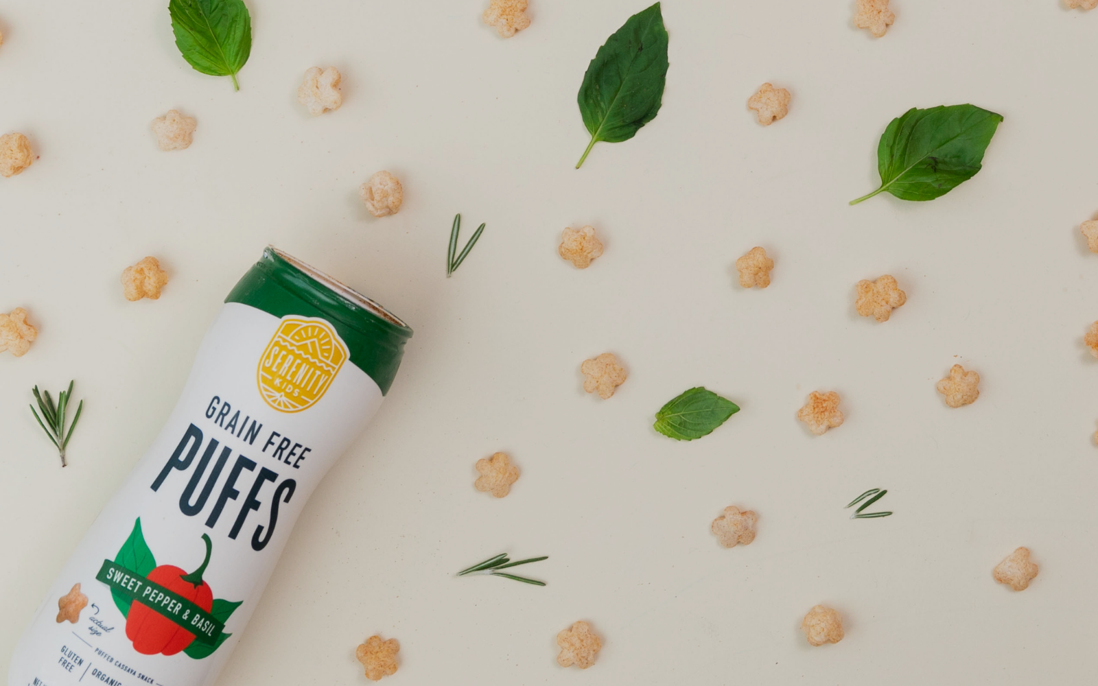 Meet our Sweet Pepper & Basil Grain Free Puffs!