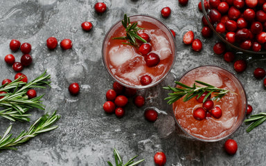 Sparkling Cranberry Kombucha Mocktail