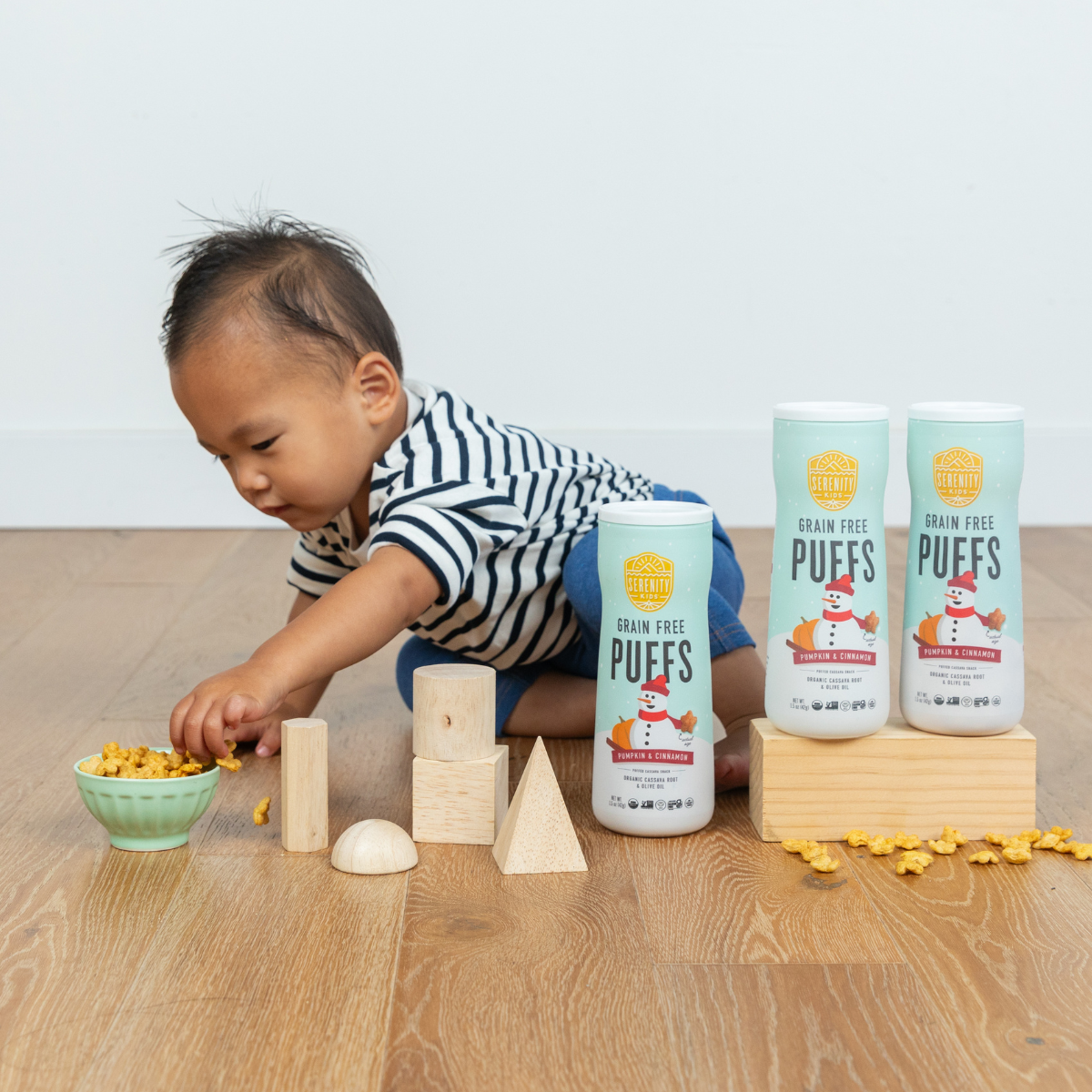 Pumpkin & Cinnamon Grain Free Baby Puffs With Olive Oil <br><br>Holiday Limited Edition