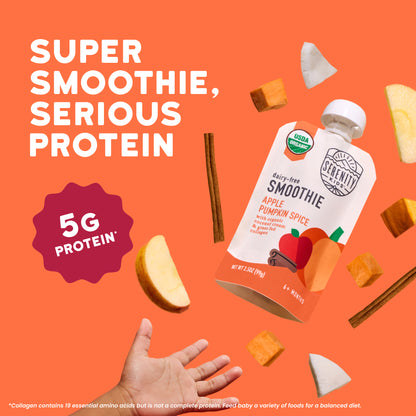 Organic Apple Pumpkin Spice Dairy Free Smoothie with Grass Fed Collagen