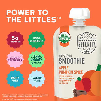 Organic Apple Pumpkin Spice Dairy Free Smoothie with Grass Fed Collagen