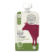 Grass Fed Beef & Ginger with Organic Pea, Bell Pepper and Broccoli (12 count)