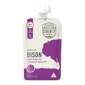 Grass Fed Bison with Organic Kabocha Squash & Spinach (12 count)