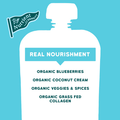 Organic Blueberry Butternut Dairy Free Smoothie with Grass Fed Collagen