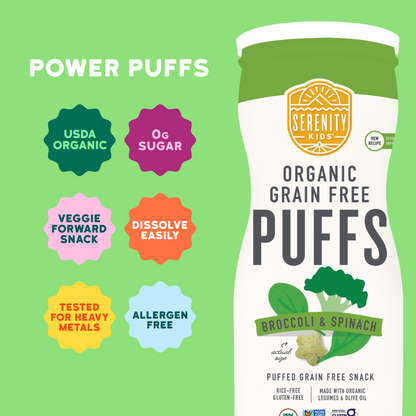 Broccoli & Spinach Organic Grain Free Puffs