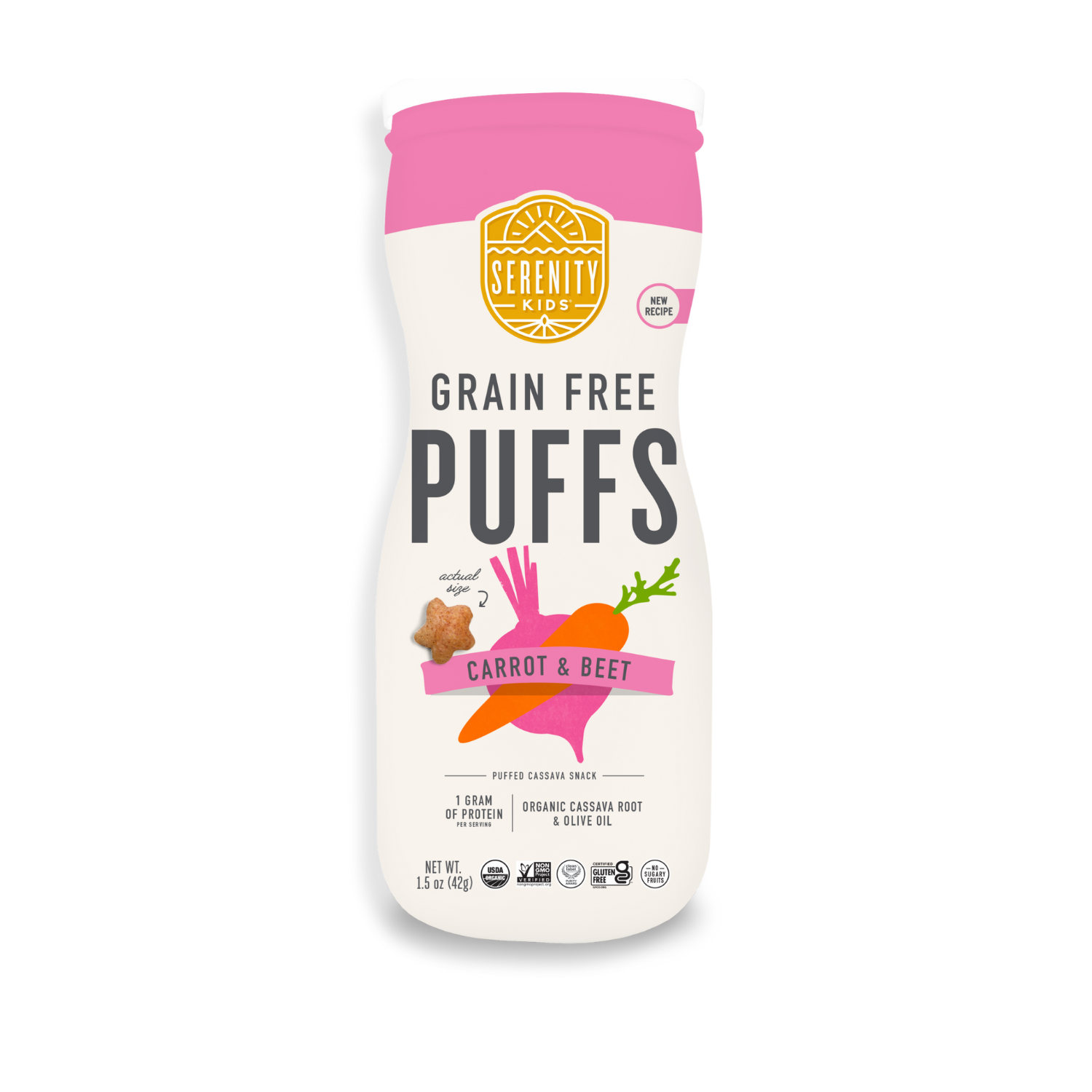 Veggie Baby Puffs // Carrot & Beet Puffs // Serenity Kids®