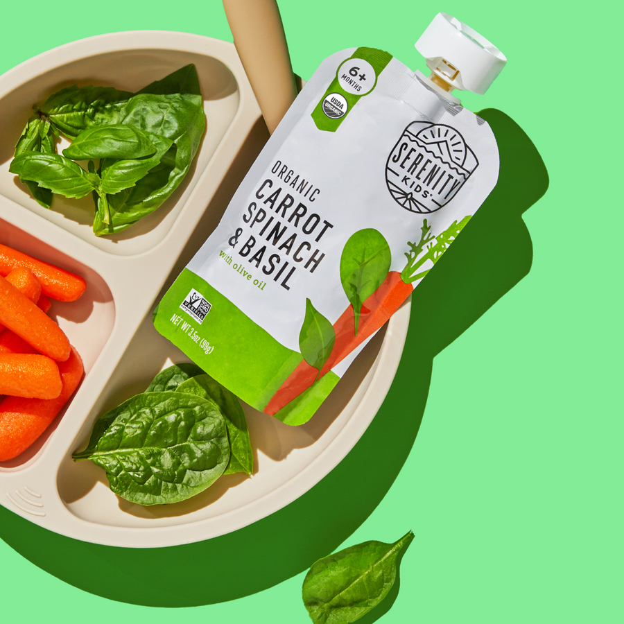 Organic Carrot, Spinach & Basil