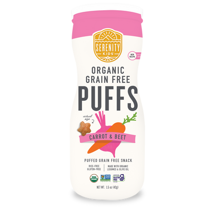 Organic Grain Free Carrot Beet Puffs Front