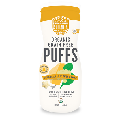Organic Grain Free Cheddar & Cauliflower Puffs Front