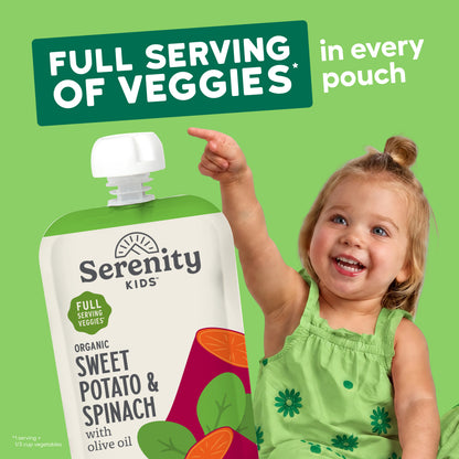 Sweet Potato & Spinach USDA Organic Veggies with Olive Oil