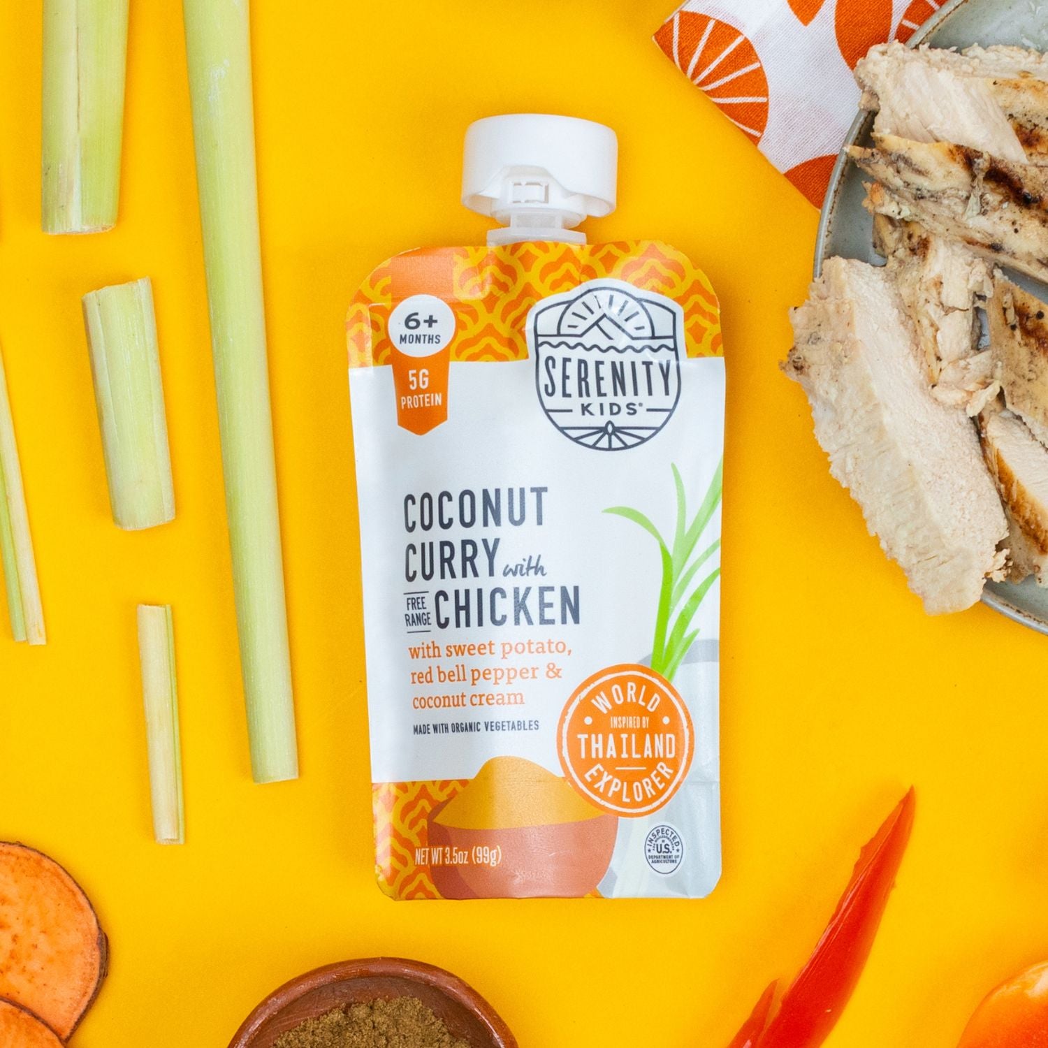 Coconut Curry with Chicken Baby Food - Serenity Kids