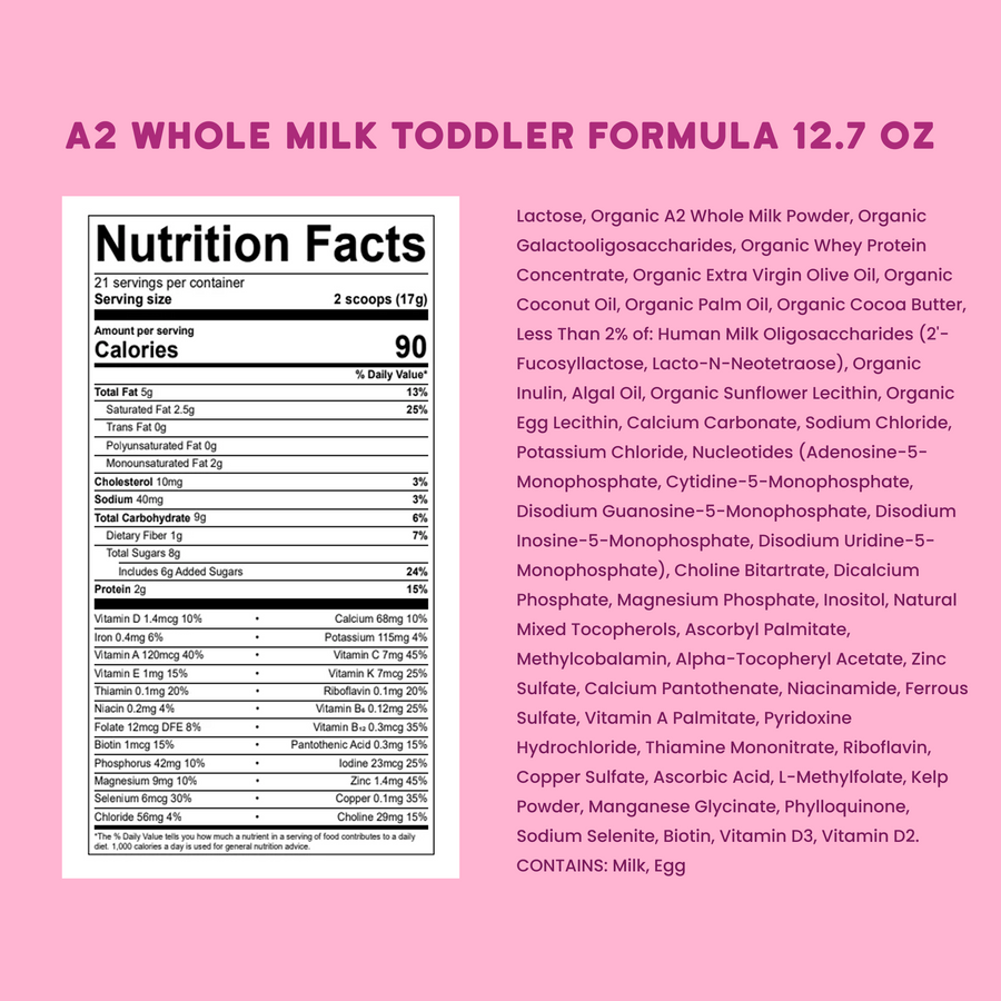 Toddler Formula with A2 Whole Milk 12.7oz