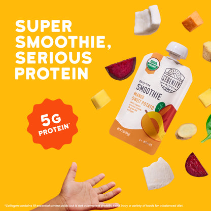 Organic Mango Sweet Potato Dairy Free Smoothie with Grass Fed Collagen