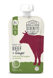 Grass Fed Beef & Ginger with Organic Pea, Bell Pepper and Broccoli - 12