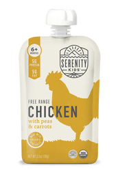 Free Range Chicken with Organic Peas and Carrots - 12