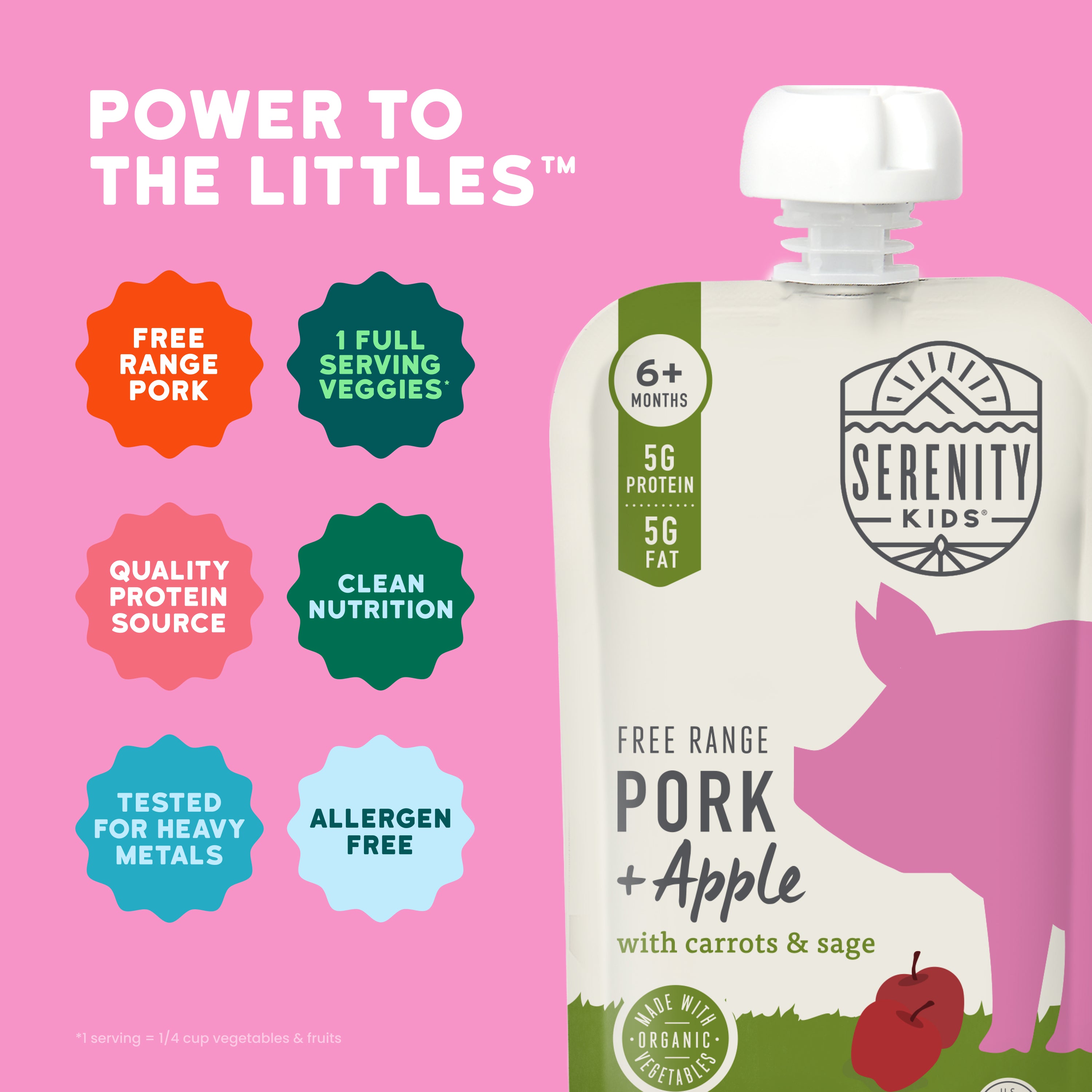 Pork & Apple with Celery & Parsnip Baby Food | Serenity Kids