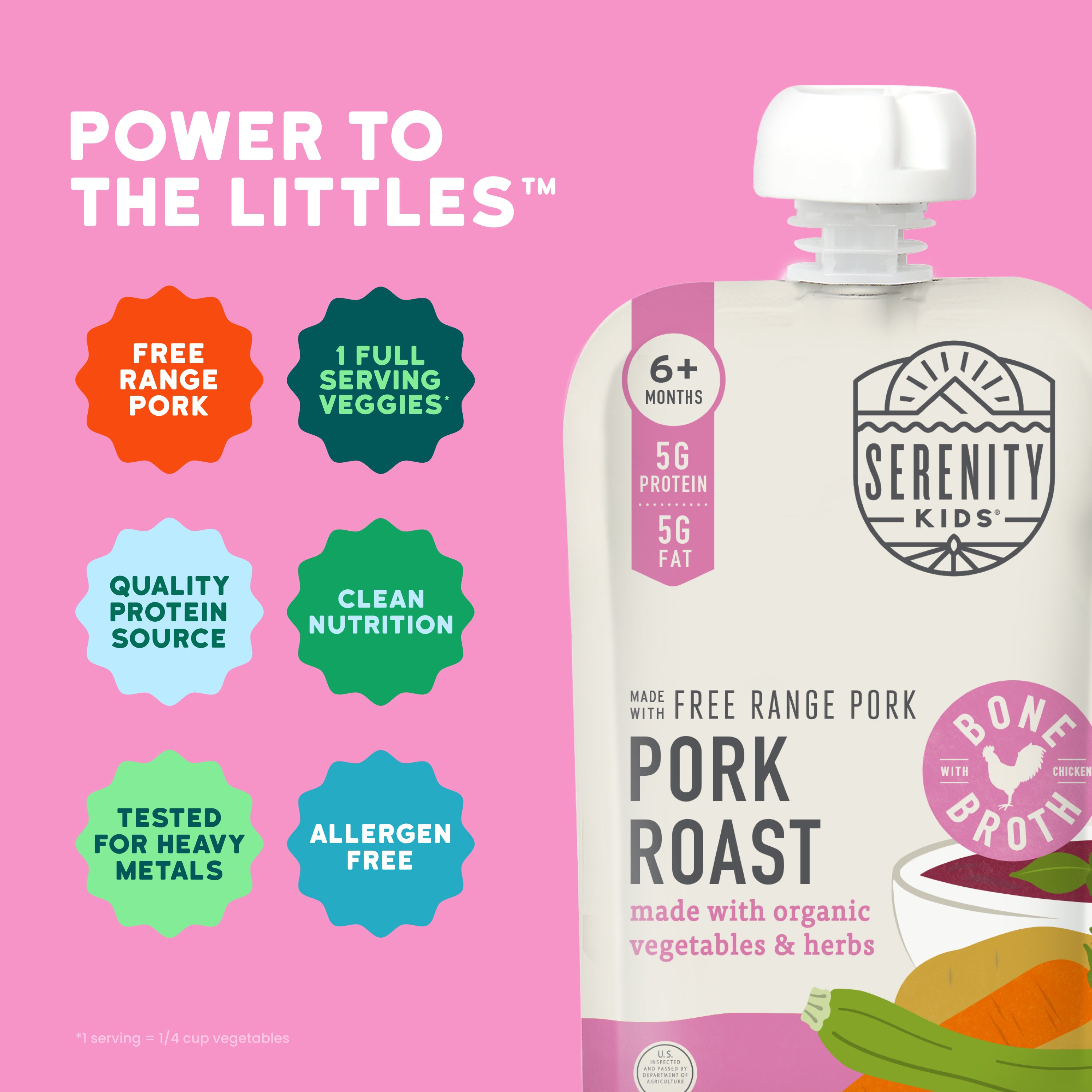 Pork & Chicken Roast with Zucchini Baby Food | Serenity Kids