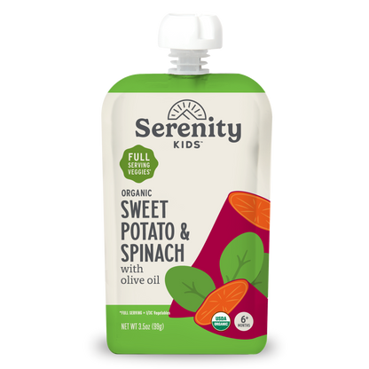 Sweet Potato & Spinach USDA Organic Veggies with Olive Oil