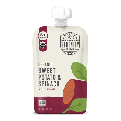 Organic Sweet Potato & Spinach Front