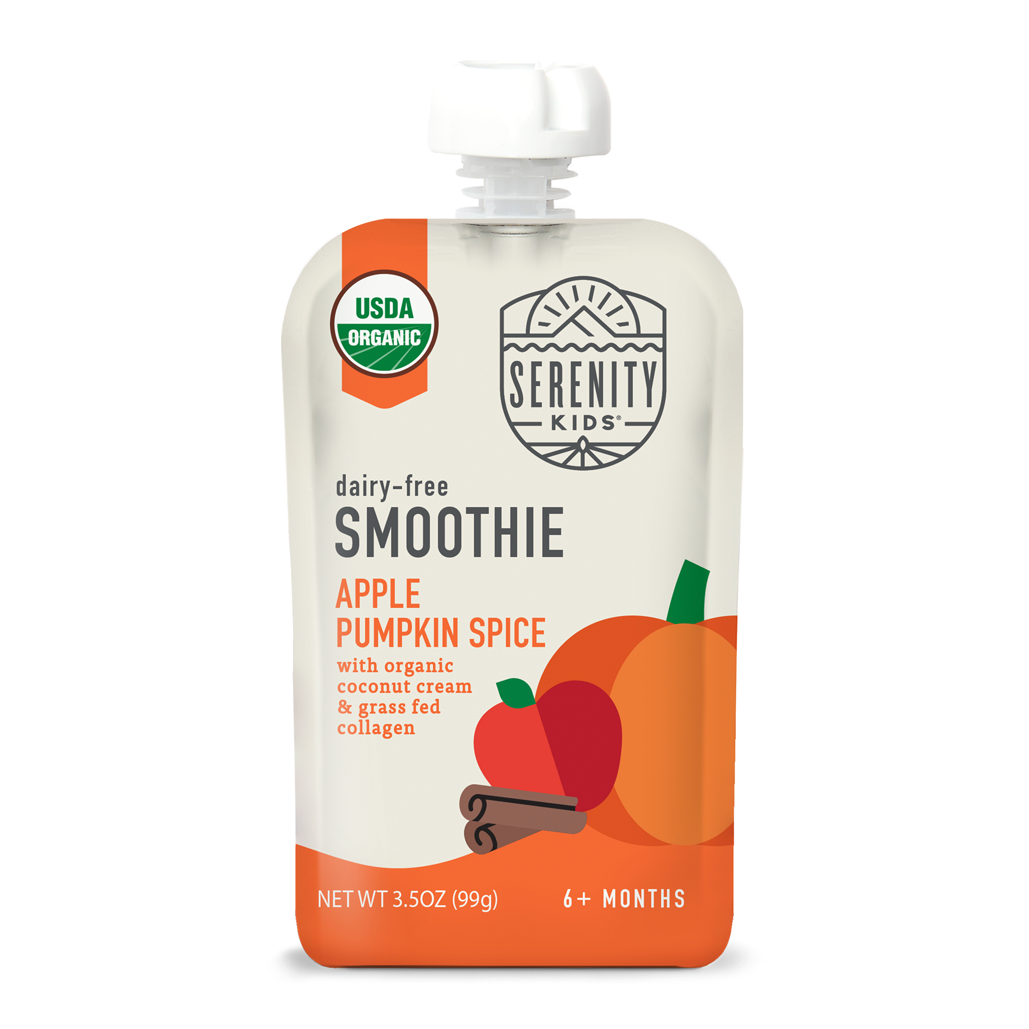 Organic Apple Pumpkin Spice Dairy Free Smoothie with Grass Fed Collagen
