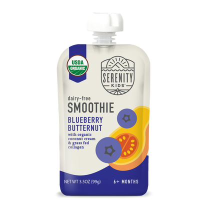 Organic Blueberry Butternut Dairy Free Smoothie with Grass Fed Collagen