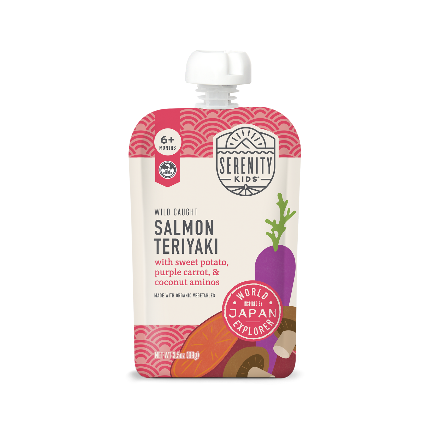 Get brain-boosting nutrients with our Salmon Teriyaki, a nutritious and easy-to-digest salmon baby food with tender salmon & Japanese-inspired sweetness!