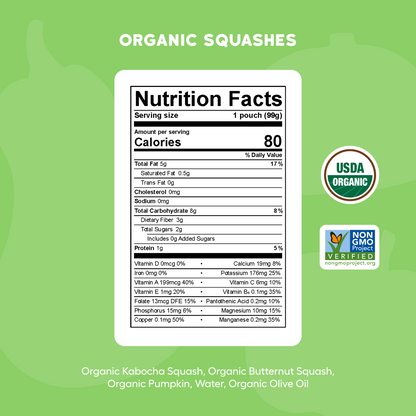 Squashes USDA Organic Veggies with Olive Oil