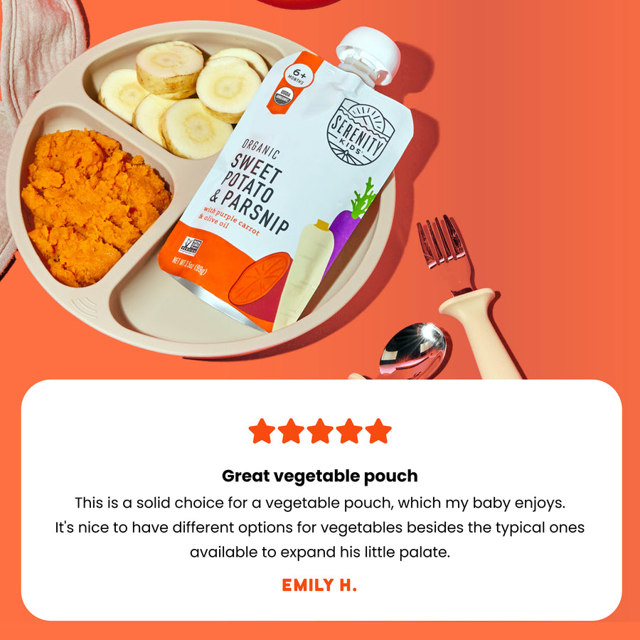 Sweet Potato Baby Food // With Parsnip // Serenity Kids®