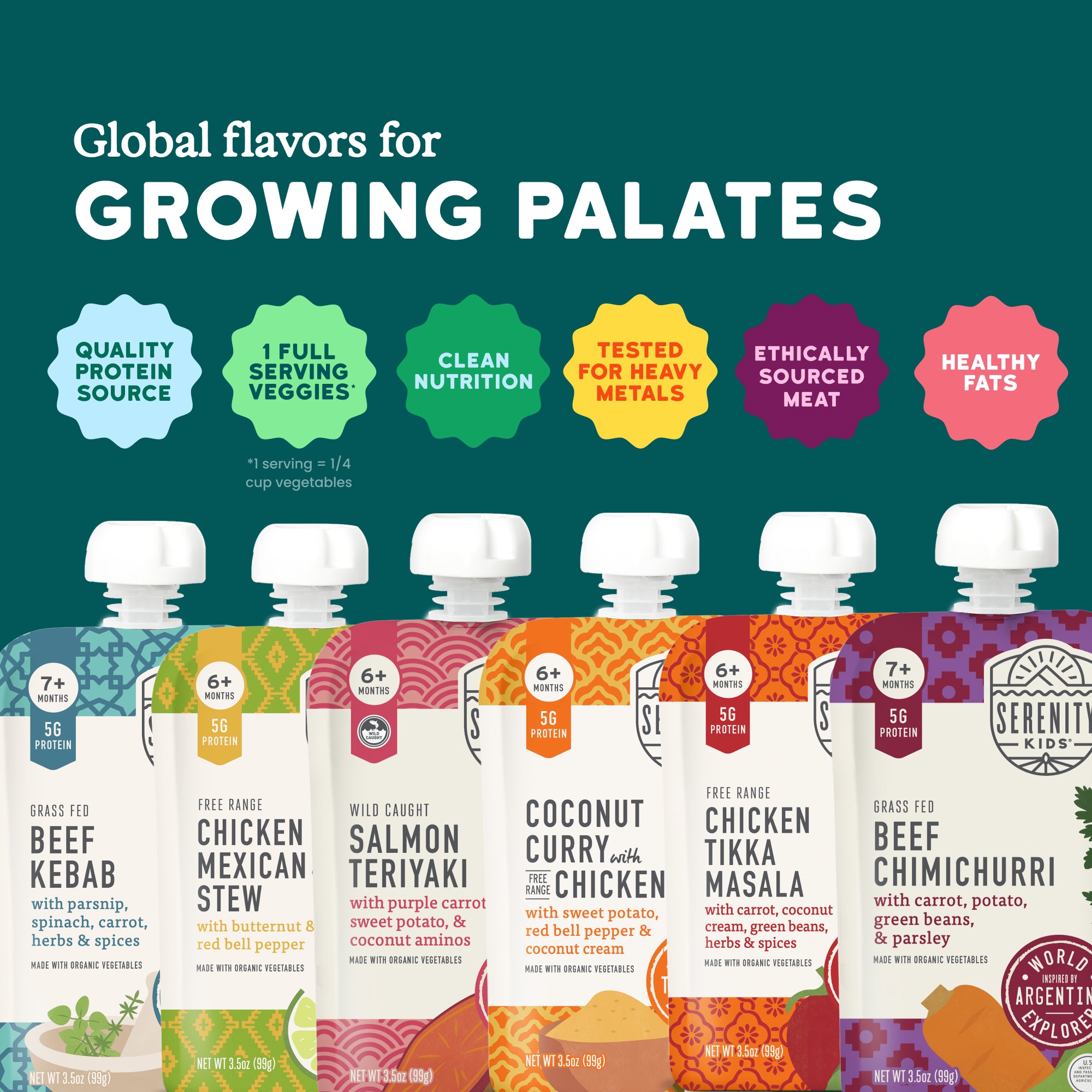 Baby Food Variety Pack | World Explorer Flavors – Serenity Kids