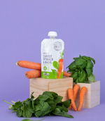 Load image into Gallery viewer, Organic Carrot, Spinach &amp; Basil Baby Food Pouch - Ingredients
