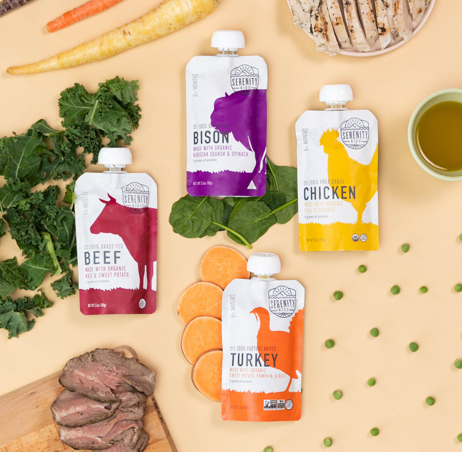 Ethically Sourced Meat Baby Food Pouch Variety Pack - Pouches