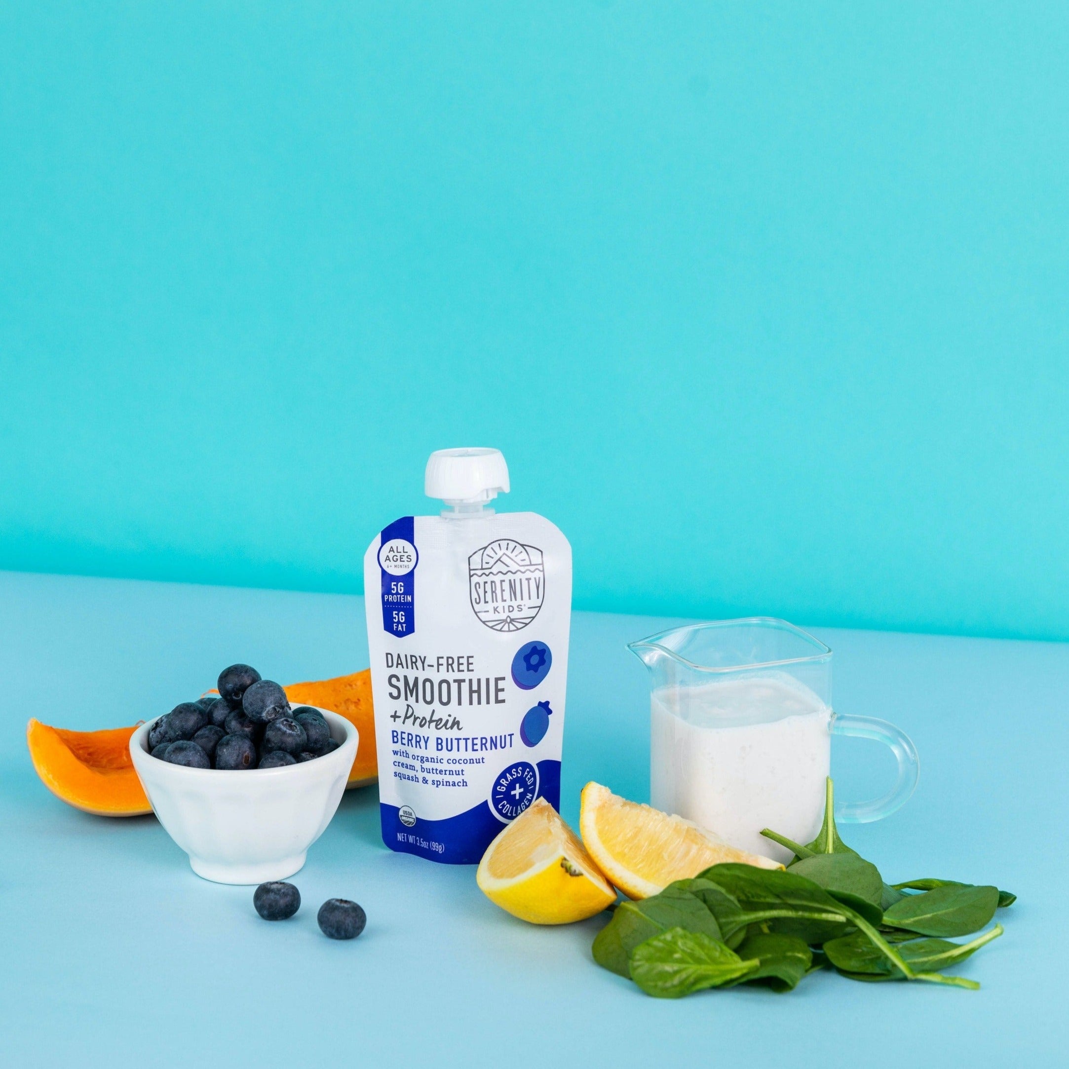 Berry Butternut Dairy-Free Smoothie + Protein - Serenity Kids - Pouch