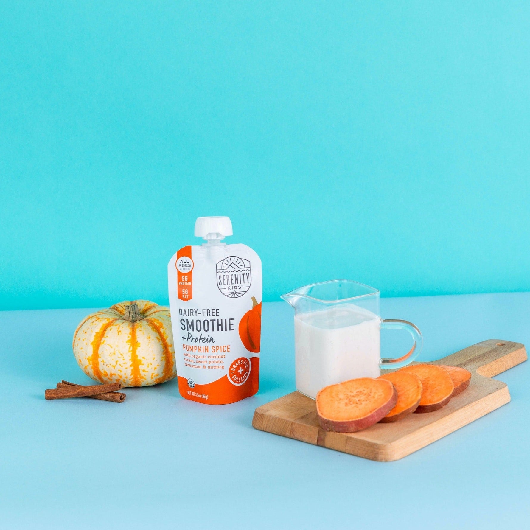 Pumpkin Spice Dairy-Free Smoothie + Protein - Serenity Kids - Smoothie Pouch